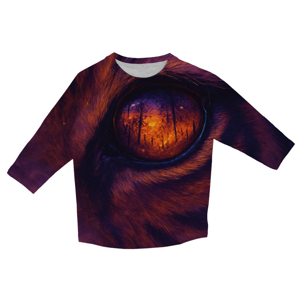 Twilight Tiger Eye cotton quarter sleeve shirts