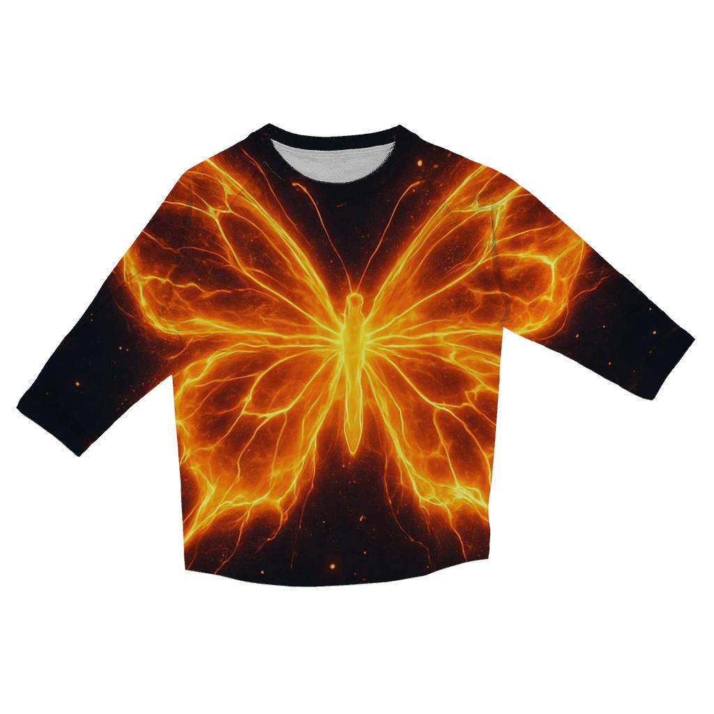 Solar Flare Butterfly fashion 3/4 sleeve shirts