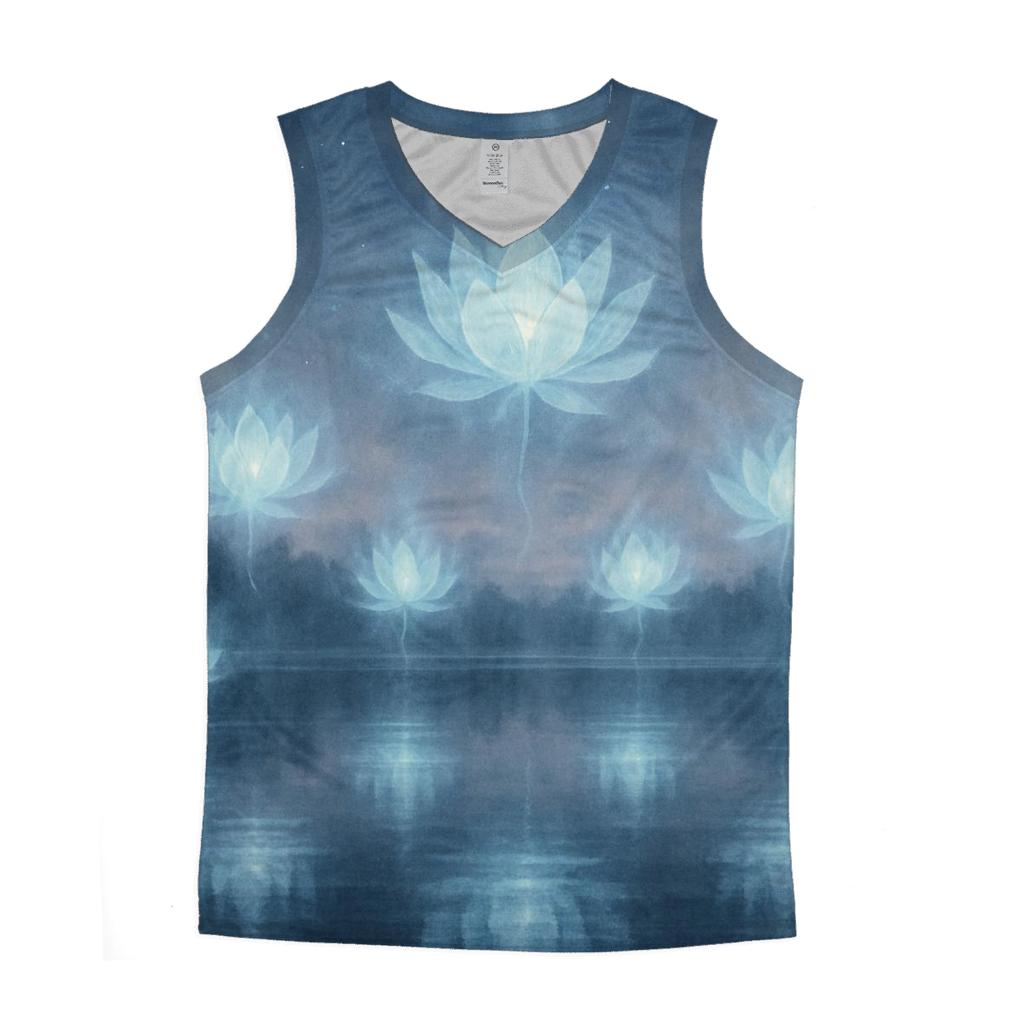 Phantom Lotus Blossoms sports performance tank tops