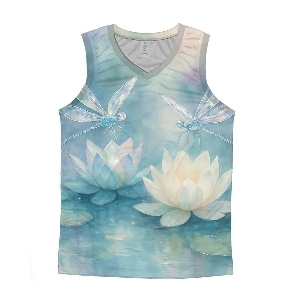 Crystaline Dragonfly Haven sports performance tank tops