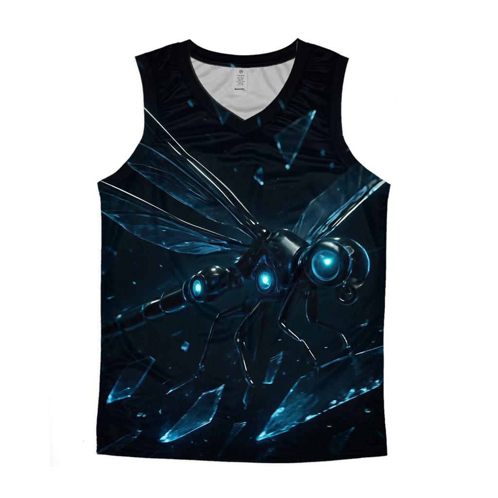 Mechanical Dragonfly Escape sports performance tank tops