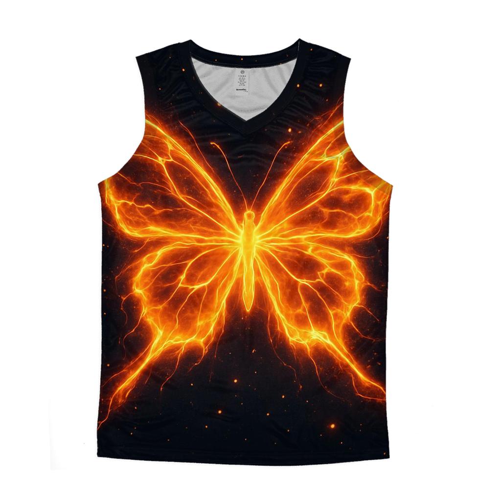 Solar Flare Butterfly casual summer tank tops