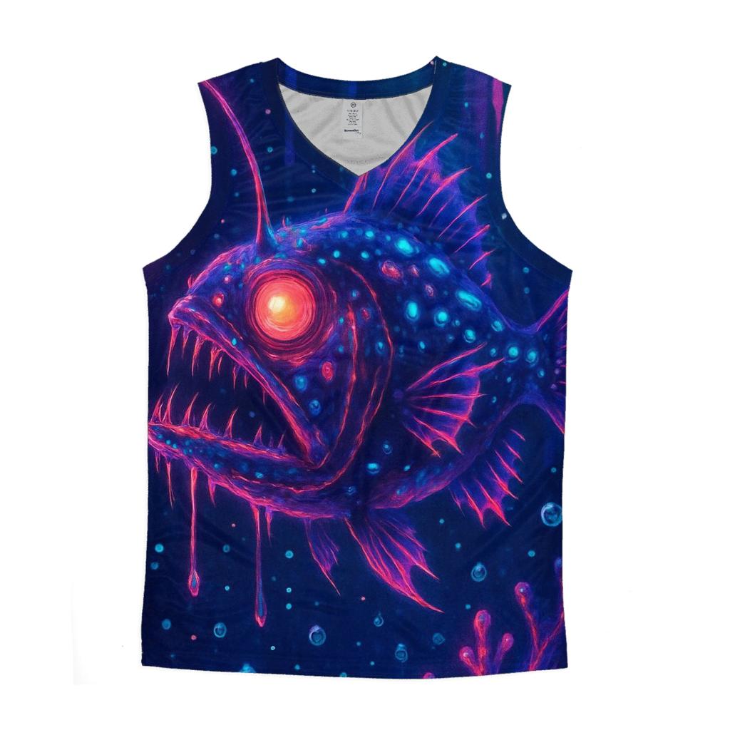 Luminous Lantern Fish trendy fitted tank tops