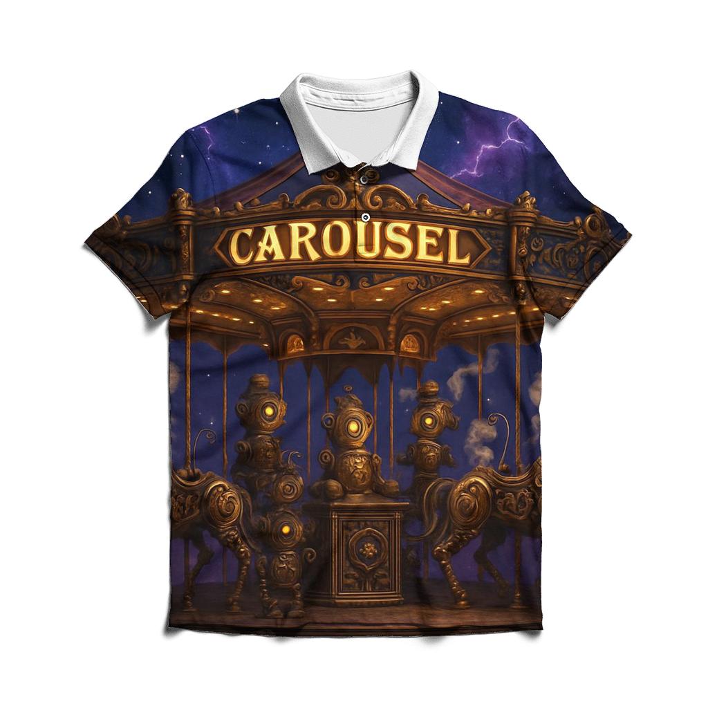 Steam Carnival Carousel classic pique polos