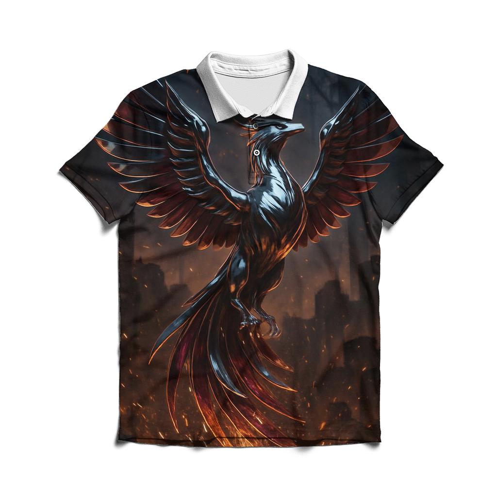 Chrome Phoenix Rebirth casual sports polo shirts
