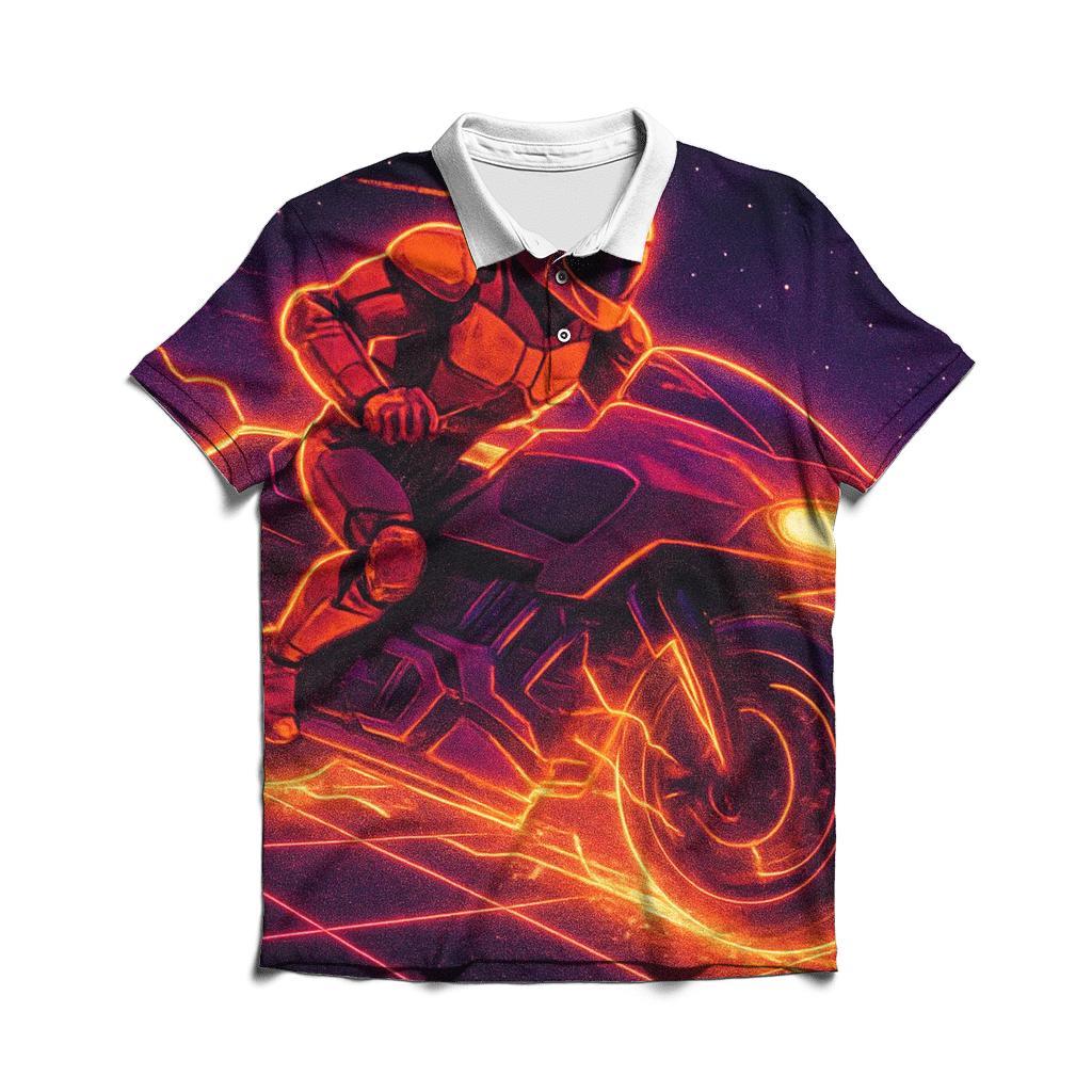 Retro Future Racer classic pique polos