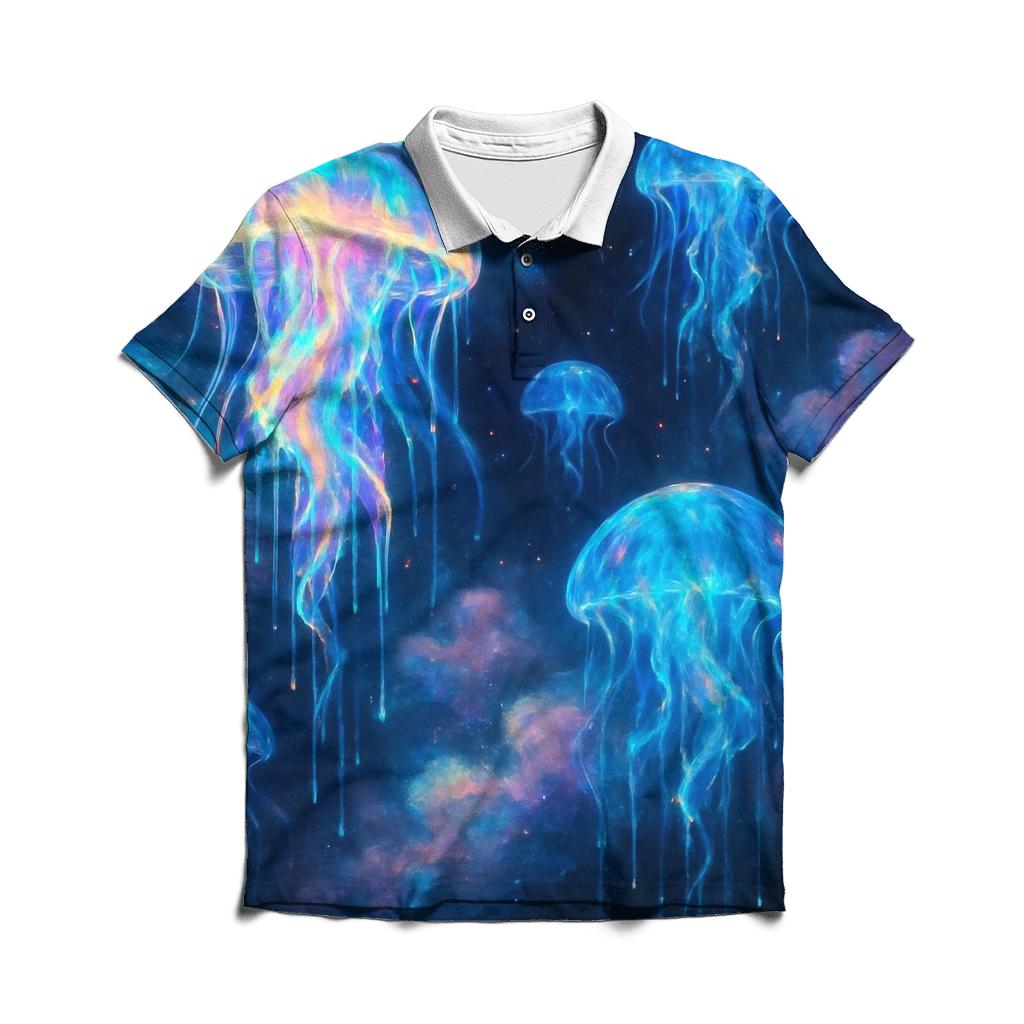 Quantum Jellyfish Prism designer slim fit polos