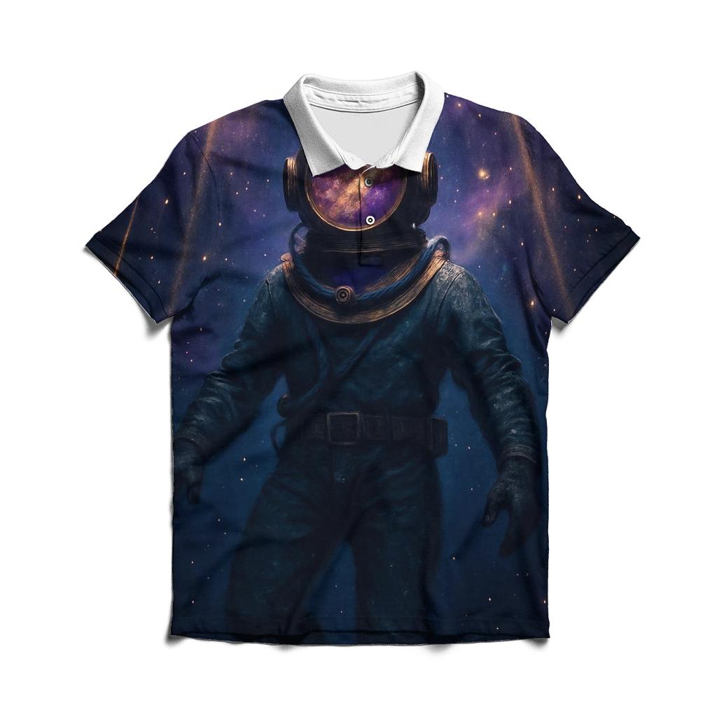 Celestial Diver Starfall classic pique polos