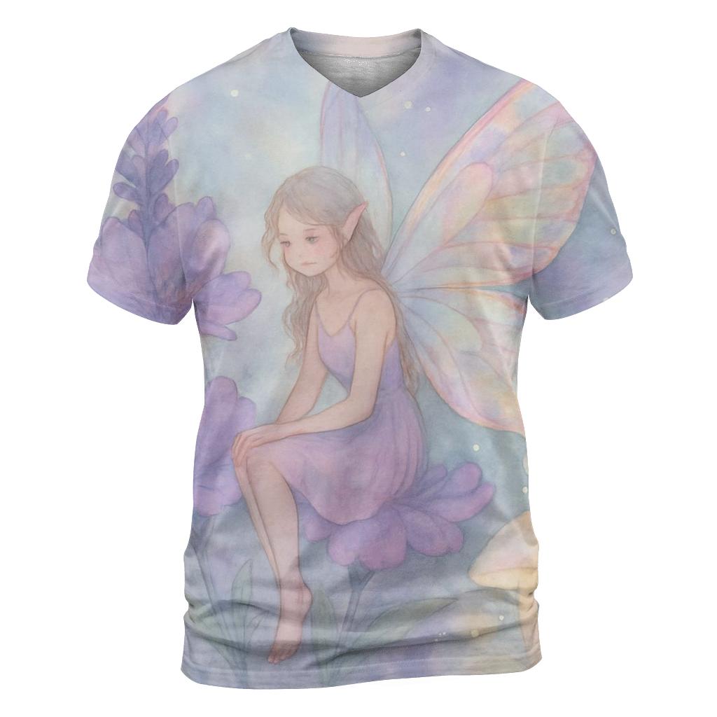 Mystic Garden Faerie artistic all-over print tops