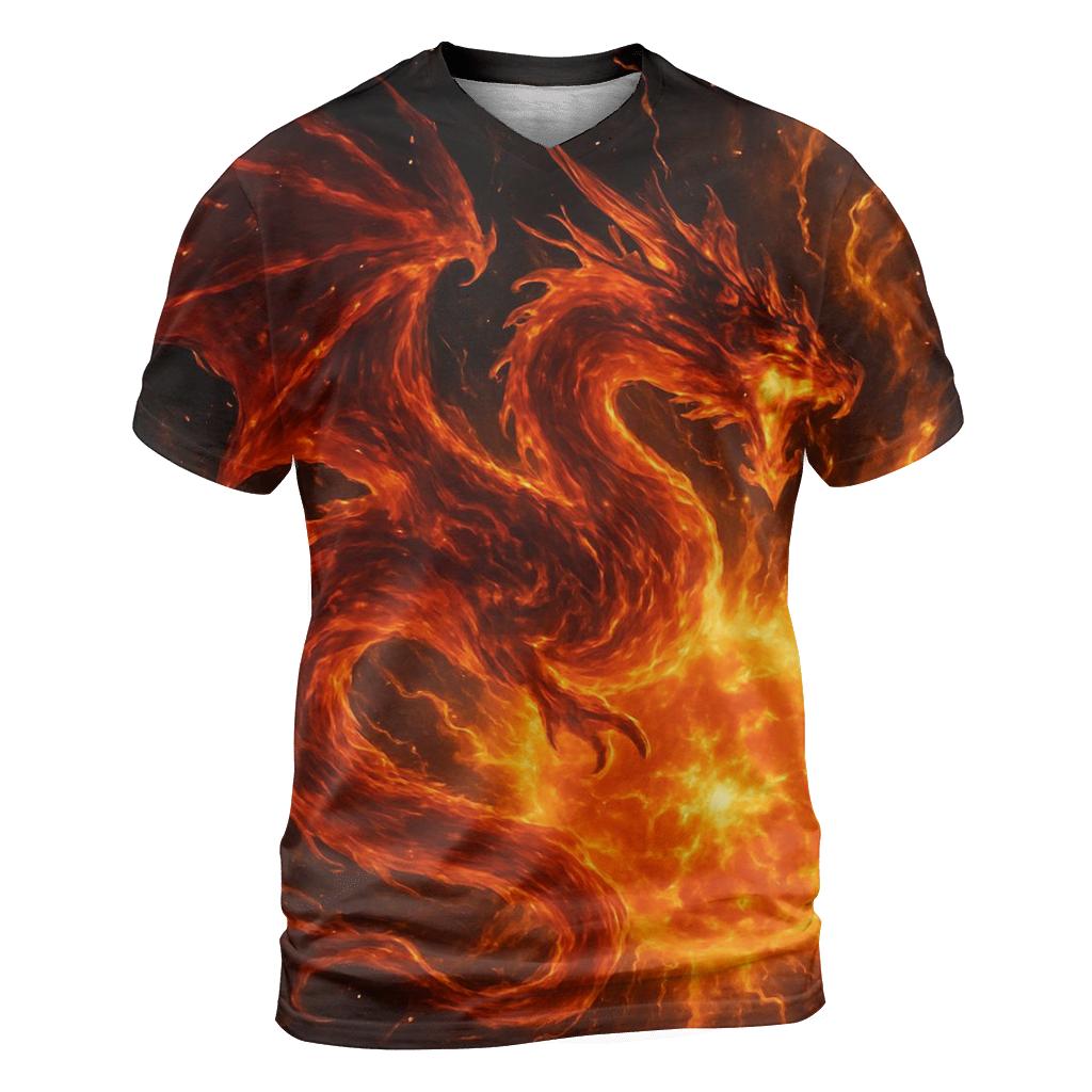 Solar Flare Dragon personalized full print shirts