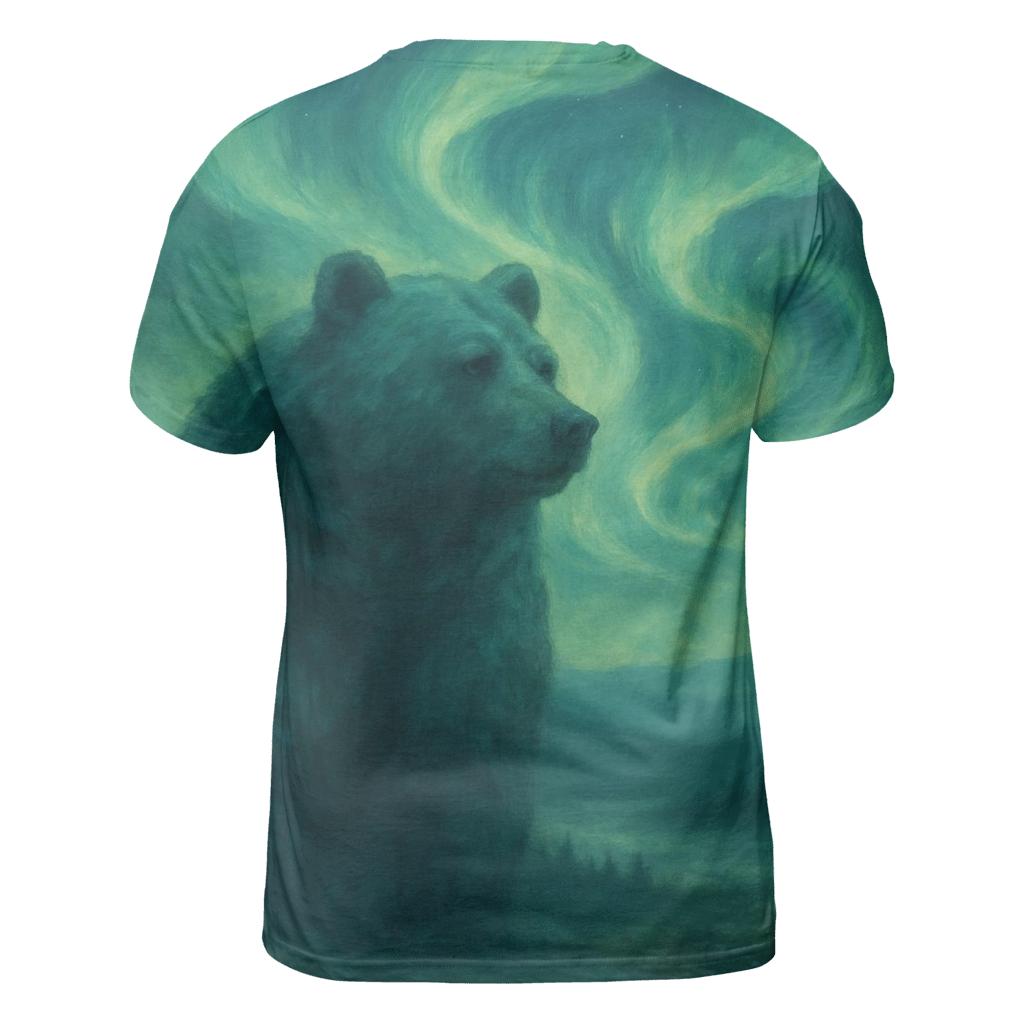 Aurora Borealis Bear statement graphic shirts