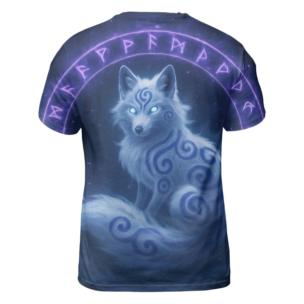 Arcane Spirit Fox vibrant all-over design tees