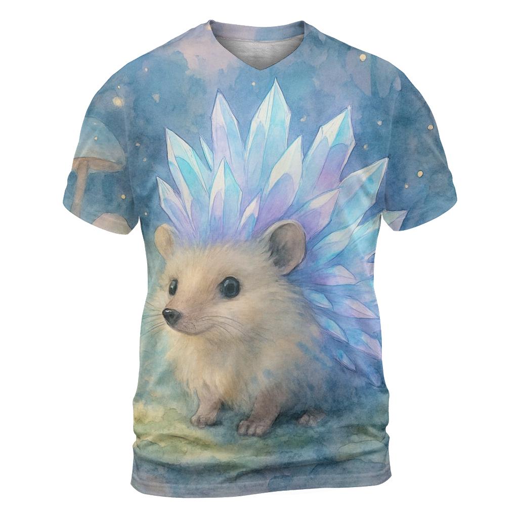 Glowing Crystal Hedgehog custom all-over print shirts