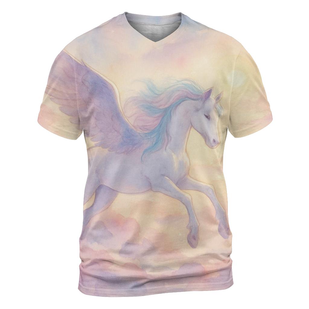Pastel Dream Pegasus designer pattern shirts