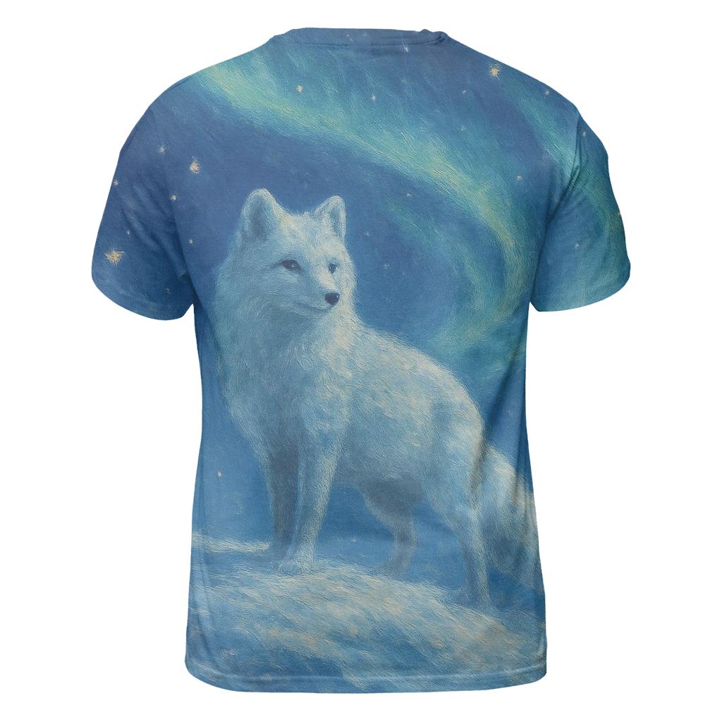 Silver Arctic Fox Vigil unique graphic print tees