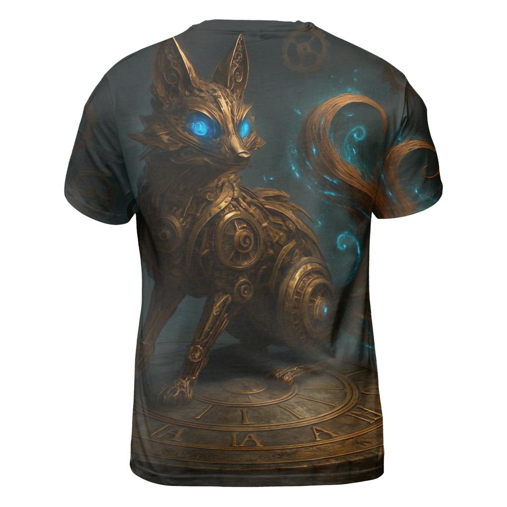 Arcane Clockwork Fox vibrant all-over design tees