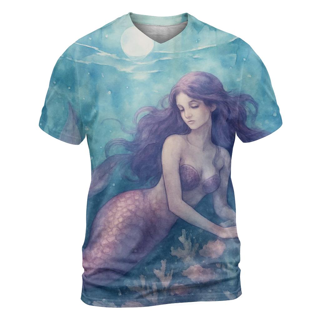 Violet Tide Mermaid personalized full print shirts