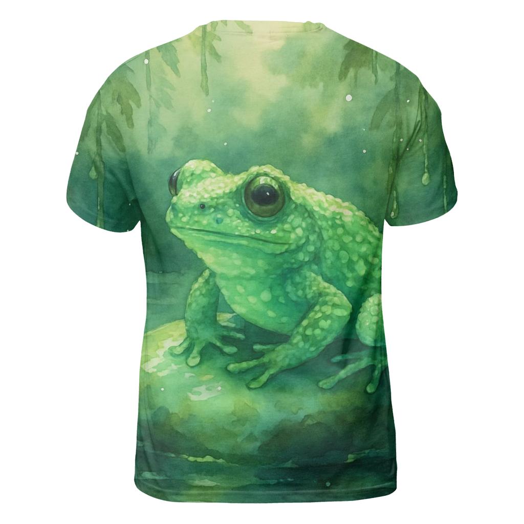 Glowing Mossy Frog statement graphic shirts