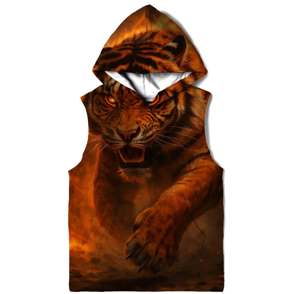 Inferno Tiger Charge pullover hoodies