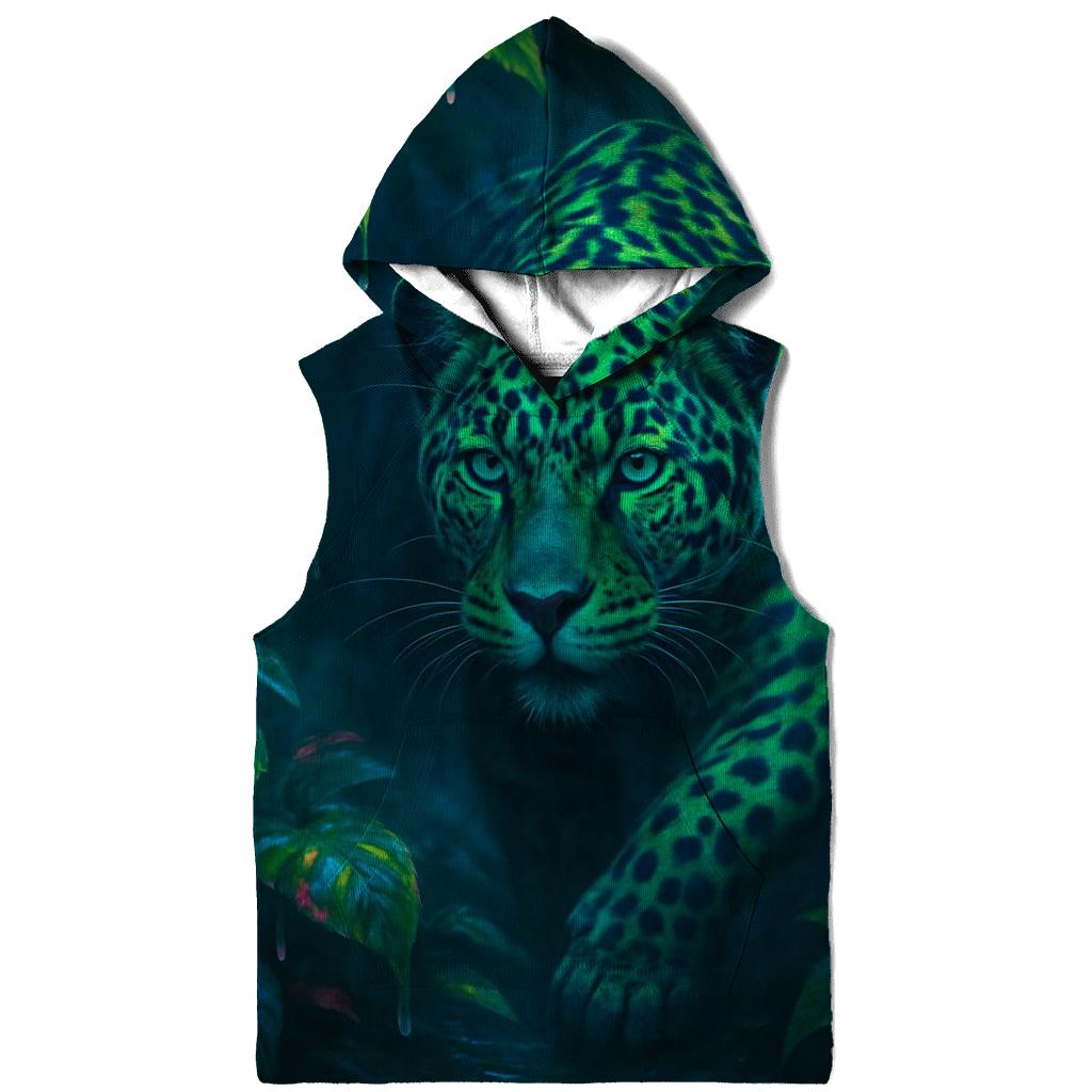 Electric Rainforest Jaguar graphic hoodies