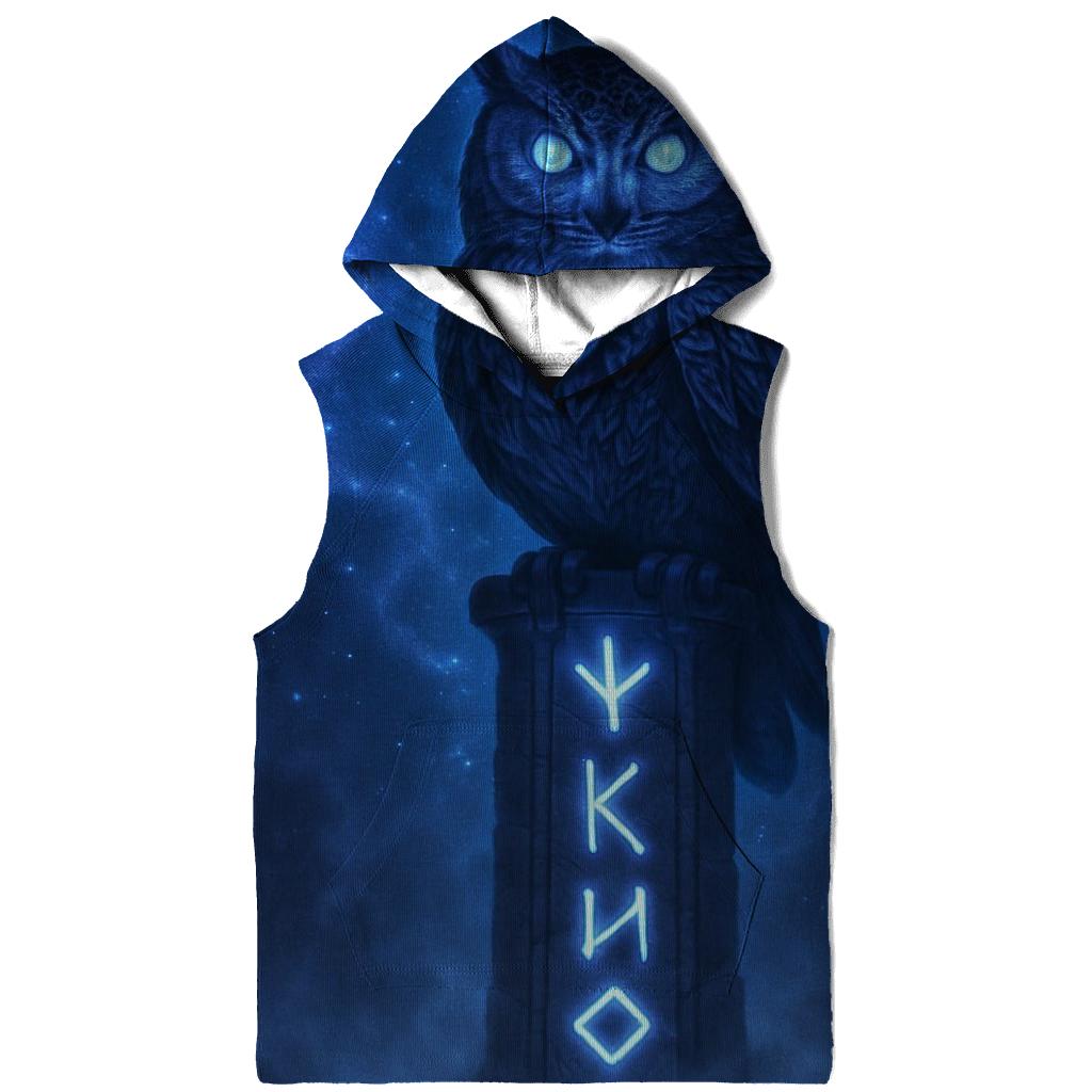 Starry Owl Shaman graphic hoodies