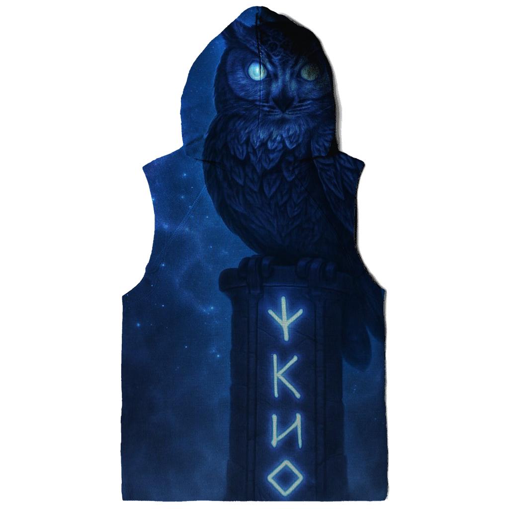 Starry Owl Shaman graphic hoodies