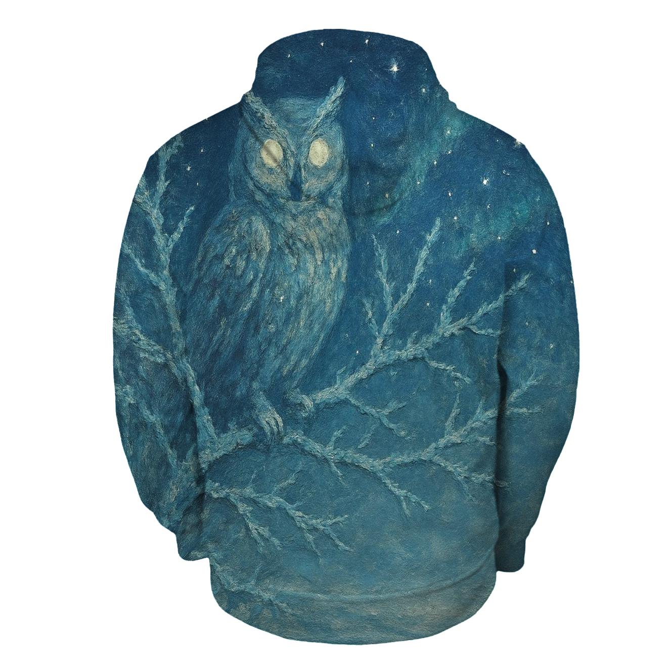 Frostbitten Owl Oracle graphic hoodies