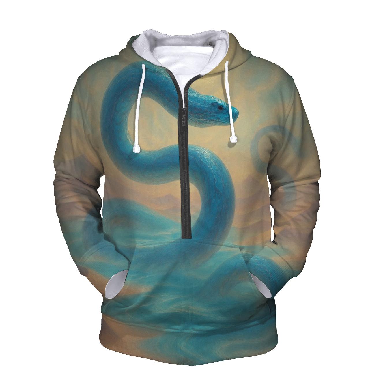 Sapphire Serpent Mirage premium hoodies