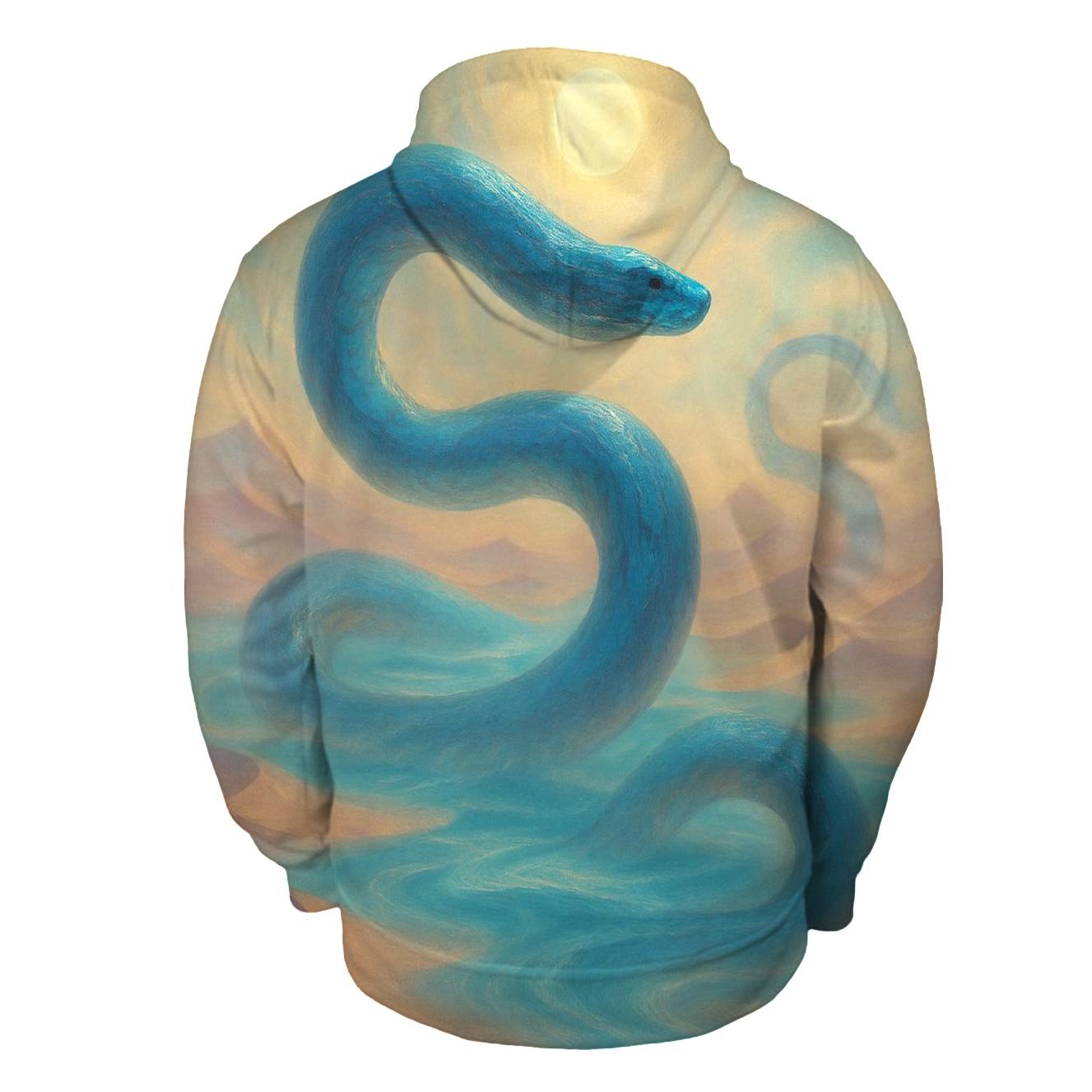 Sapphire Serpent Mirage premium hoodies