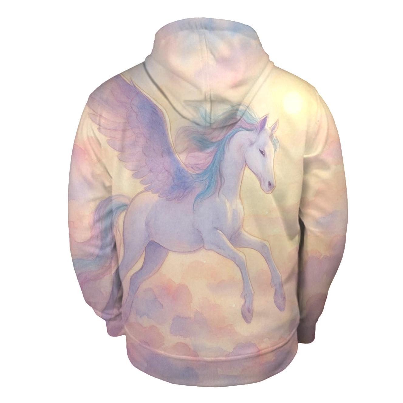 Pastel Dream Pegasus printed hoodies