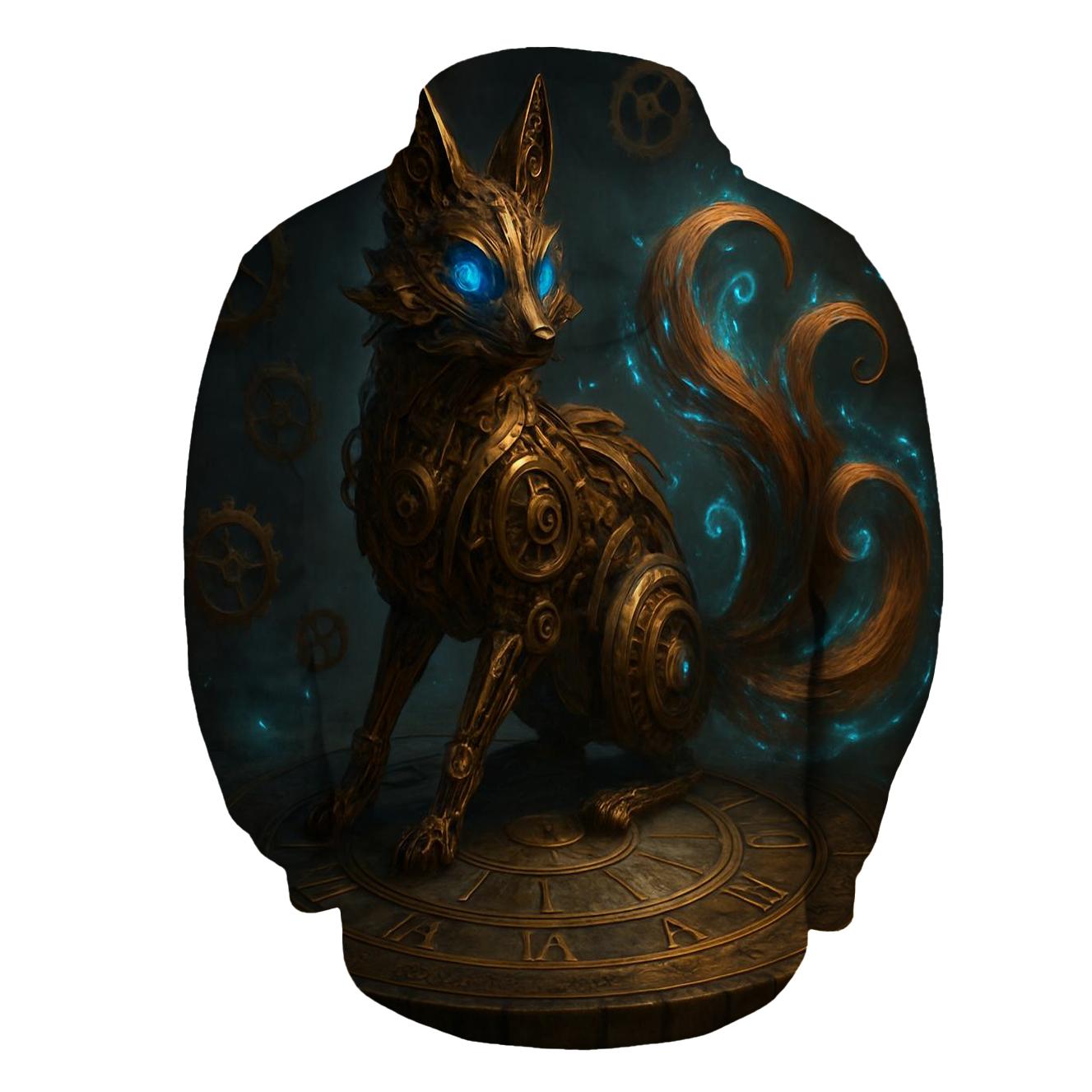 Arcane Clockwork Fox graphic hoodies