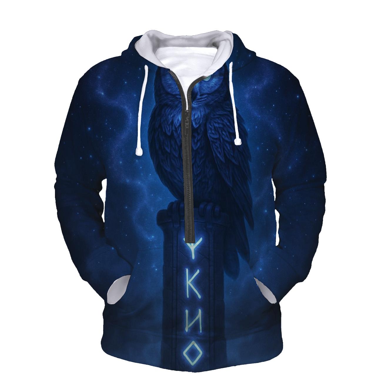 Starry Owl Shaman designer hoodies