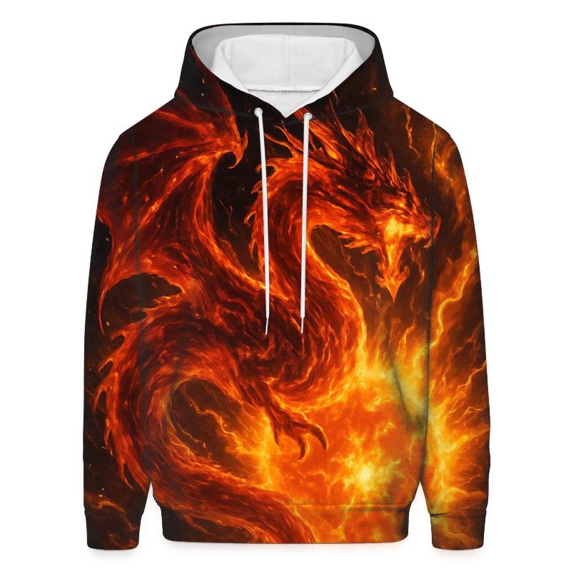 Solar Flare Dragon zip-up hoodies