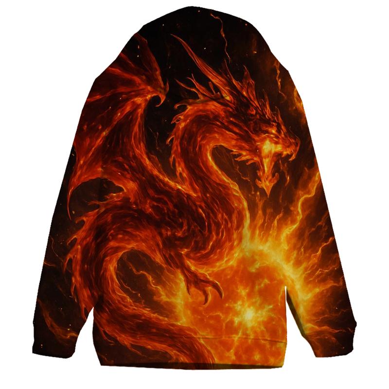 Solar Flare Dragon zip-up hoodies