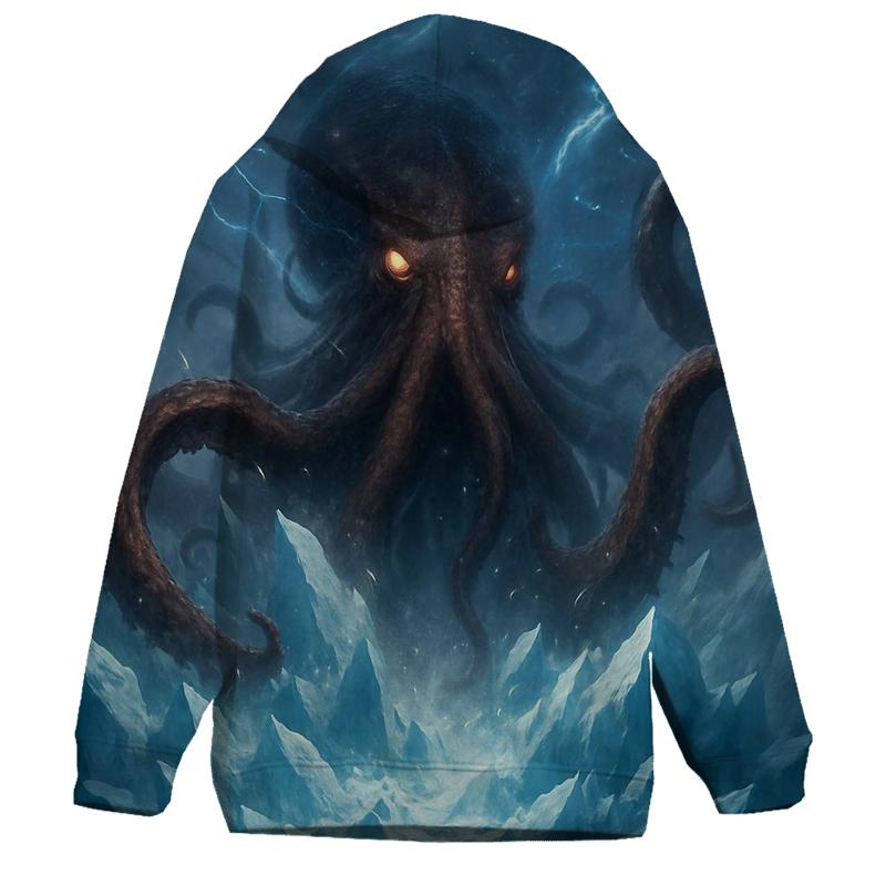 Icebound Kraken Siege graphic hoodies