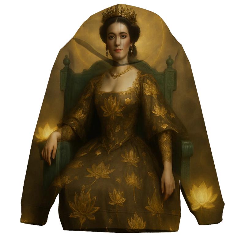 Gilded Lotus Empress graphic hoodies