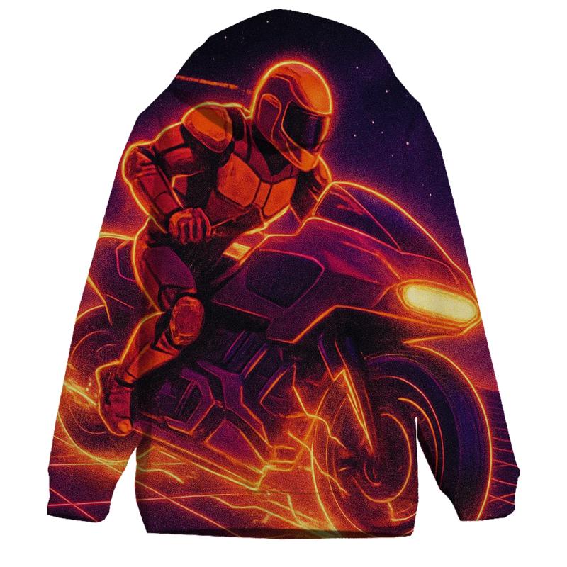 Retro Future Racer printed hoodies