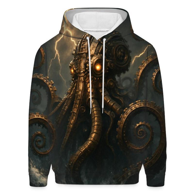 The Clockwork Kraken graphic hoodies