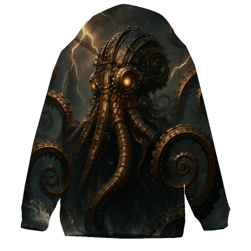 The Clockwork Kraken graphic hoodies