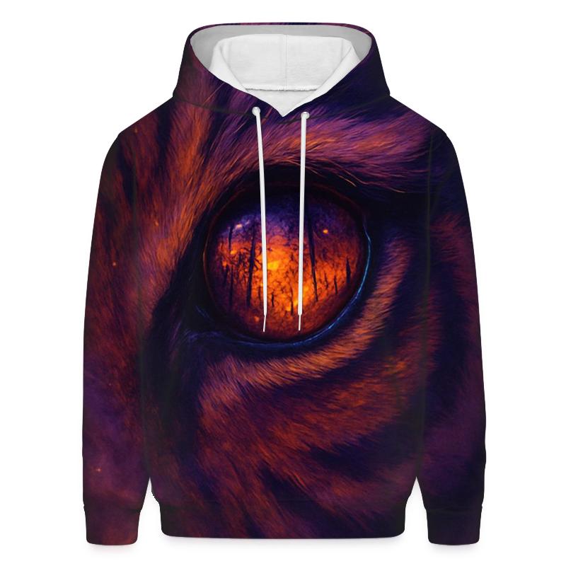 Twilight Tiger Eye zip-up hoodies