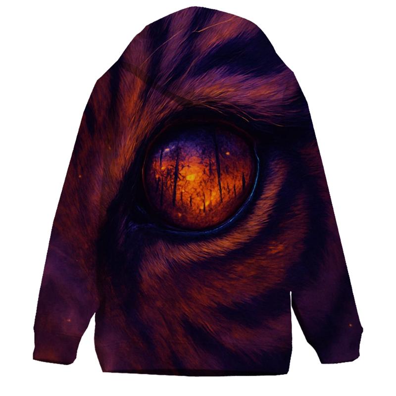 Twilight Tiger Eye zip-up hoodies