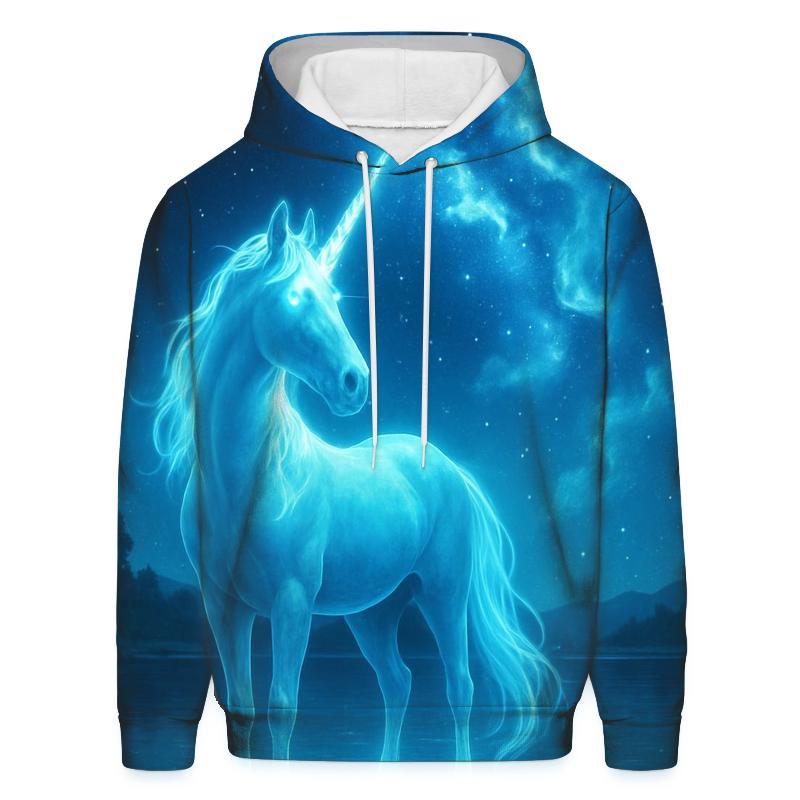 Glowing Mythic Unicorn heavyweight hoodies