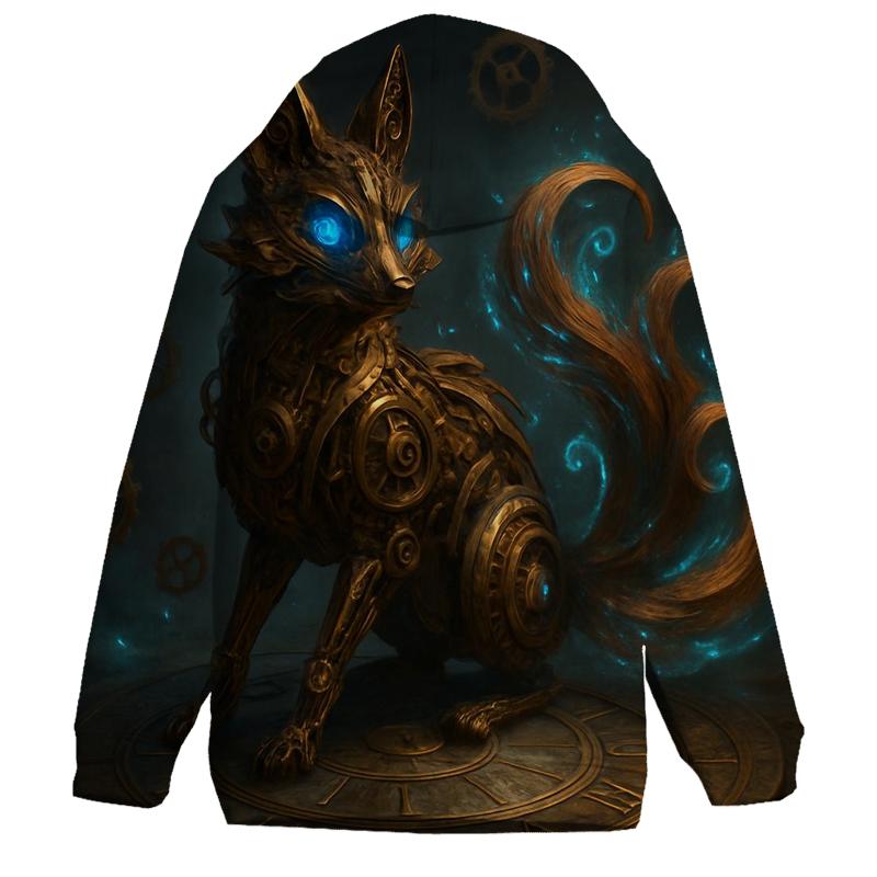 Arcane Clockwork Fox embroidered hoodies