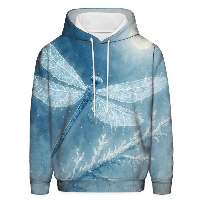 Frozen Crystal Dragonfly pullover hoodies