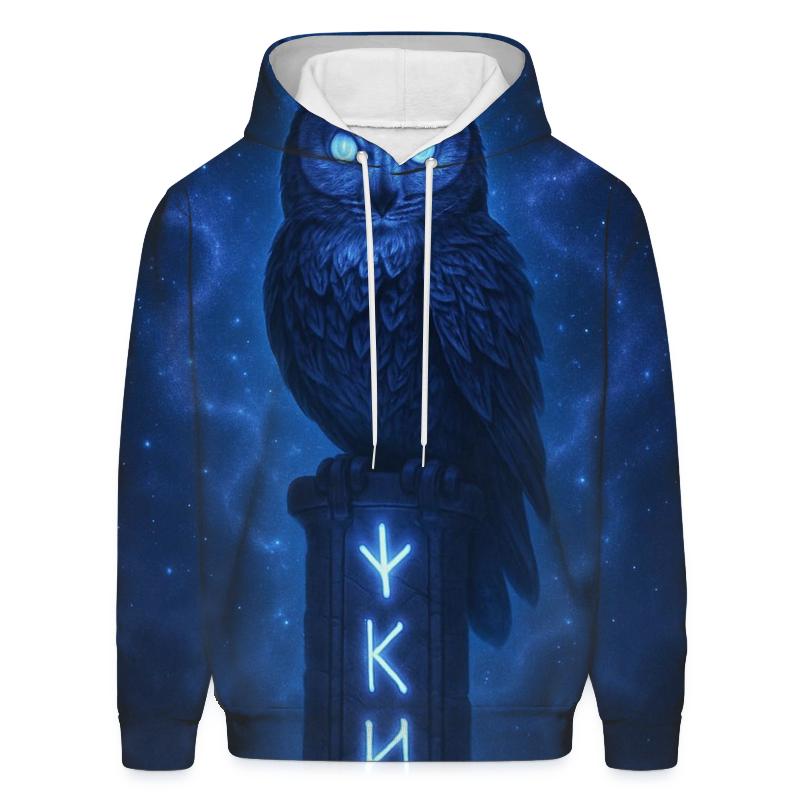 Starry Owl Shaman embroidered hoodies
