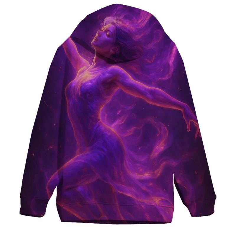 Violet Flame Dancer embroidered hoodies