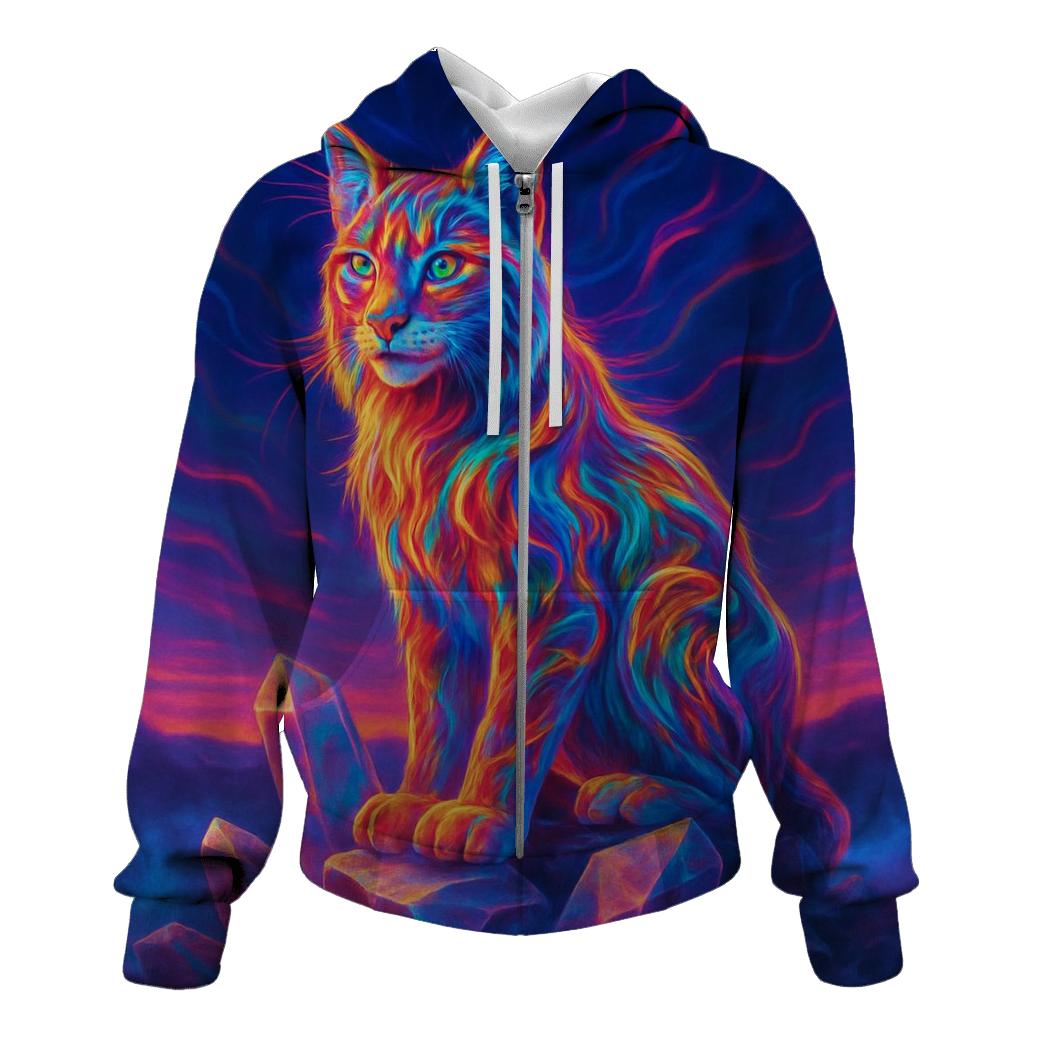 Rainbow Spectrum Lynx premium hoodies