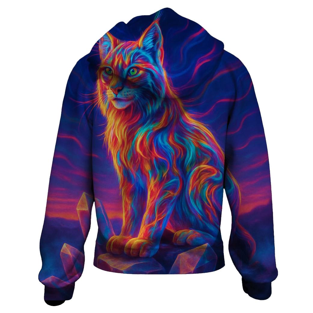 Rainbow Spectrum Lynx premium hoodies