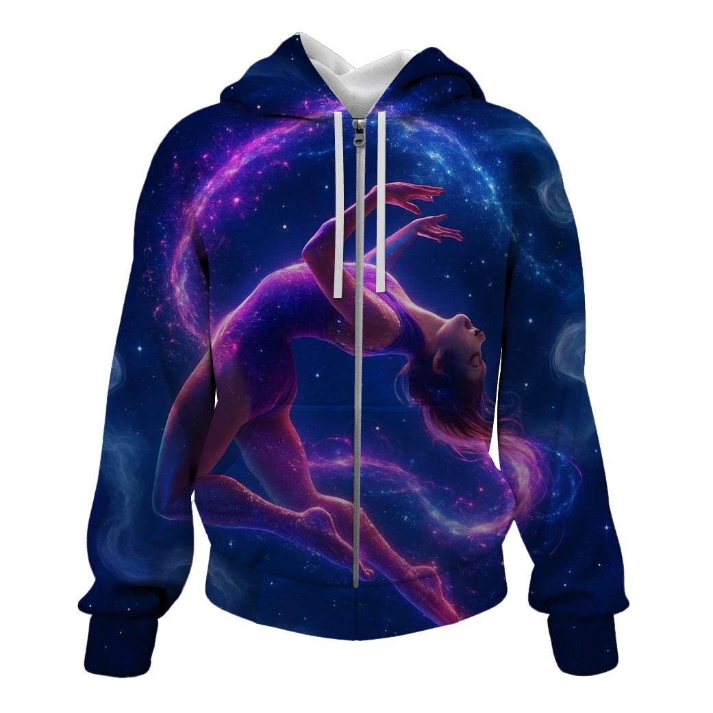 Celestial Circus Acrobat embroidered hoodies