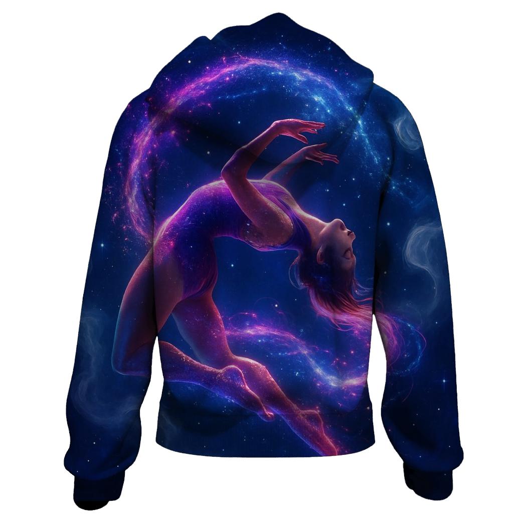 Celestial Circus Acrobat embroidered hoodies